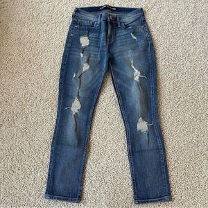 Express Skinny Jeans size 2 Destroyed Distressed